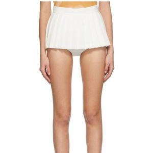Pushbutton mini Skirt-White